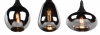 Lampa Wisząca Czarna Szklana LUMINA 317000832 TRIO